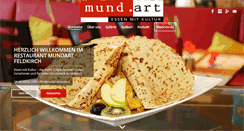 Desktop Screenshot of mundart-restaurant.at