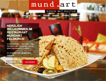 Tablet Screenshot of mundart-restaurant.at