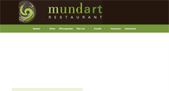 Desktop Screenshot of mundart-restaurant.de